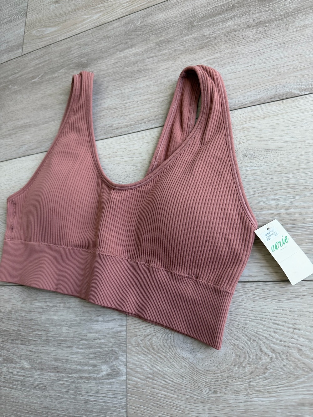 American Eagle Aerie women's ribbed sports bra size large - Picture 2 of 4